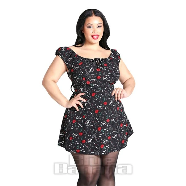 Hell Bunny Lilith Mini Dress (Black) 9 Hell Bunny Lilith Mini Dress (Black) - Image 9