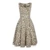 Bleeding Heart Leopard Print Dress (Multicoloured)