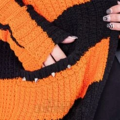 Heartless In A Daze Cardigan (Black/Orange) -Alternative Clothing Store f433b1cac35665a22d68bfbea94b 151780 e