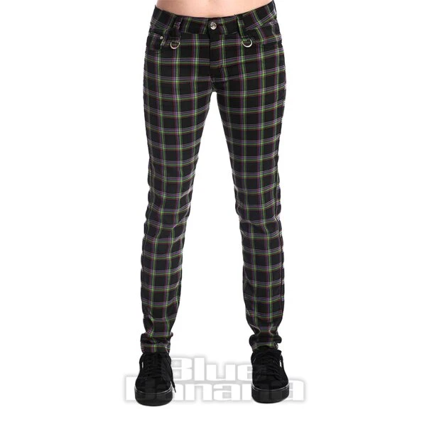 Banned Forever Yours Tartan Trousers (Green) 1 Banned Forever Yours Tartan Trousers (Green)