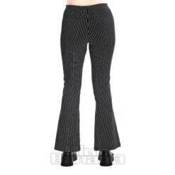 Banned Pinstripe Trousers (Black) -Alternative Clothing Store f70e7ac5b7701350c841a4882a49