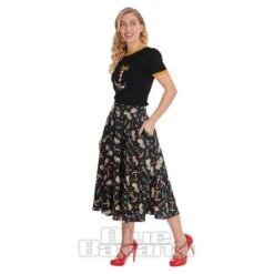 Banned Anchor Pinup Skirt (Black) -Alternative Clothing Store f96ec49b4017d2359c7eabc6719f