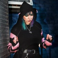 Cupcake Cult Cute Kitty Hoodie (Black/Pink) -Alternative Clothing Store fb680dfe018cb96c61fd54fc55a3 cc kitty hoodie pink