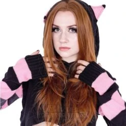 Cupcake Cult Cute Kitty Hoodie (Black/Pink) -Alternative Clothing Store fb7cfc866c613cd2b7ac8905fae5 151869 f