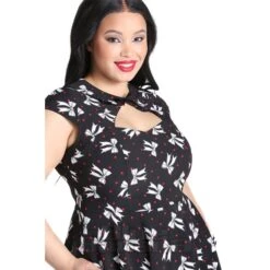 Hell Bunny Bobbie Midi Dress (Black) -Alternative Clothing Store fd732c2f8a3c499eecdfafac96a7